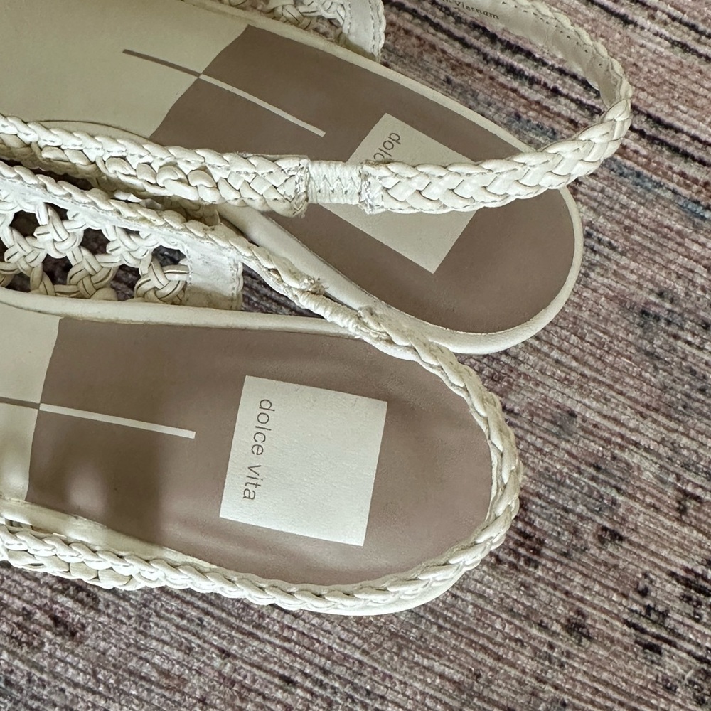 Dolce Vita Woven Slingback Heels - Picture 6 of 10